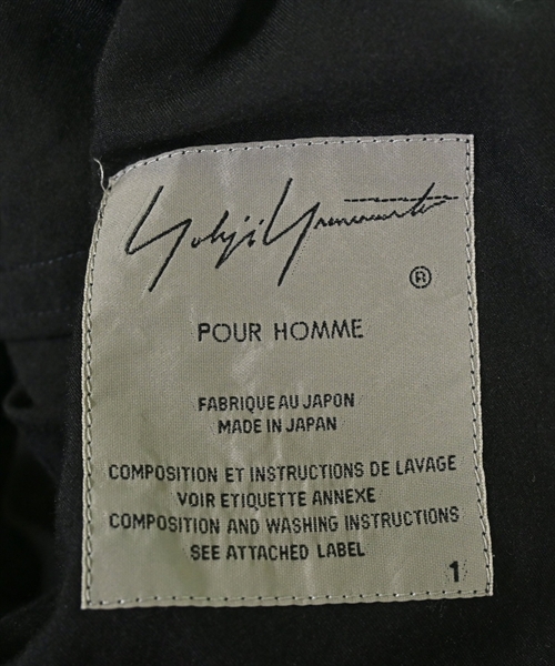 yohji yamamoto POUR HOMME（ヨウジヤマモトプールオム）その他 黒 サイズ:1(XS位) メンズ/2200613337014