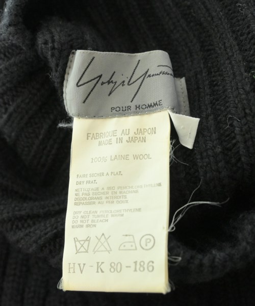 yohji yamamoto POUR HOMME（ヨウジヤマモトプールオム）ニット・セーター 黒 サイズ:3(M位) メンズ/2200613864039