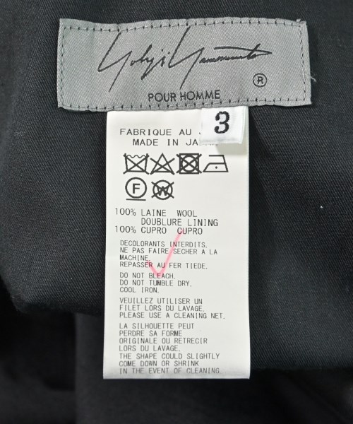 yohji yamamoto POUR HOMME（ヨウジヤマモトプールオム）その他 黒 サイズ:3(M位) メンズ/2200613961042