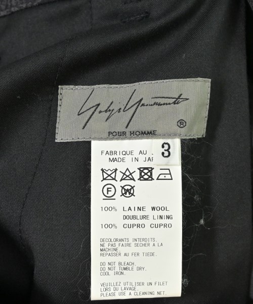 yohji yamamoto POUR HOMME（ヨウジヤマモトプールオム）カーゴパンツ 黒 サイズ:3(M位) メンズ/2200614235029