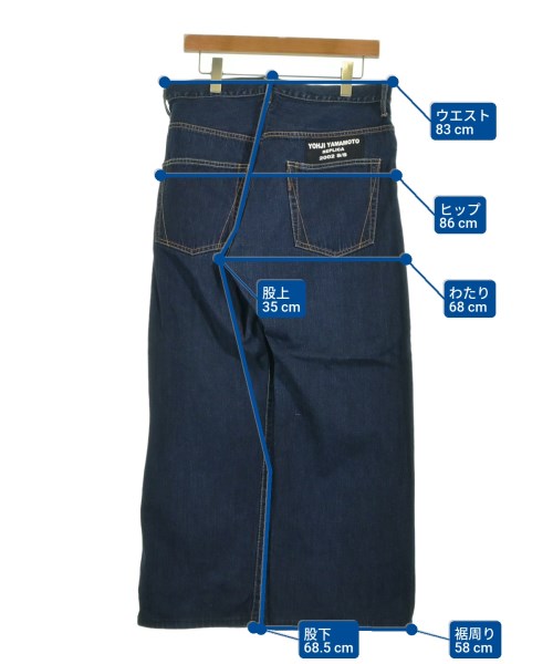 yohji yamamoto POUR HOMME（ヨウジヤマモトプールオム）デニムパンツ 紺 サイズ:2(S位) メンズ/2200615733074