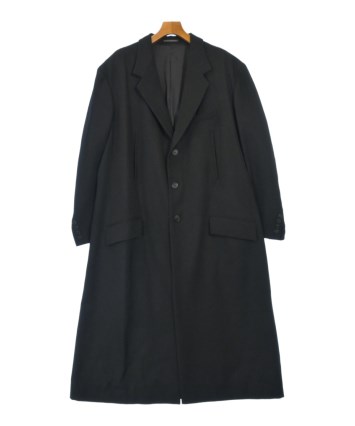 Yohji Yamamotoブラック チェスターコート yohji yamamoto POUR HOMME（ヨウジヤマモトプールオム