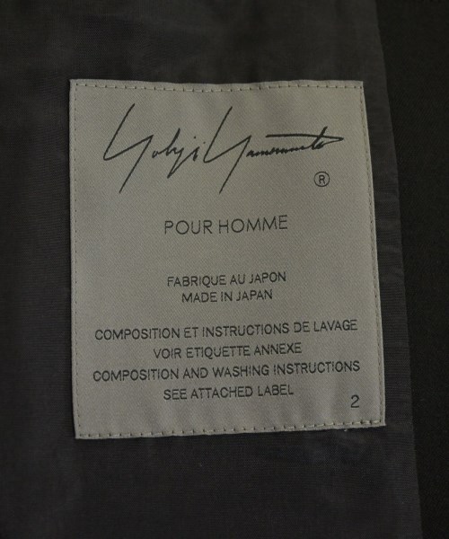 yohji yamamoto POUR HOMME（ヨウジヤマモトプールオム）ジャケット 黒 サイズ:2(S位) メンズ/2200616003022