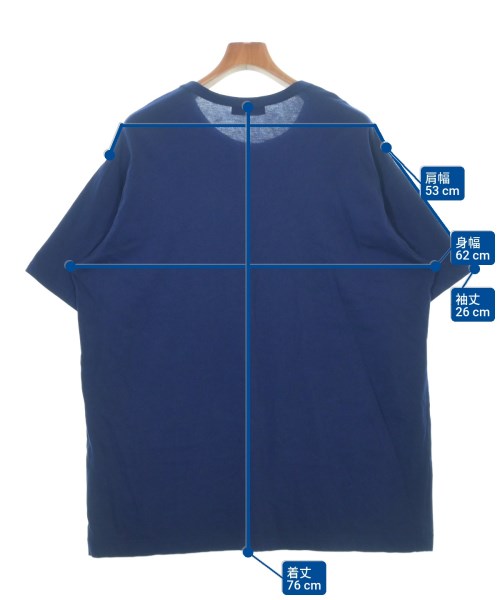 yohji yamamoto POUR HOMME（ヨウジヤマモトプールオム）Tシャツ・カットソー 青 サイズ:3(M位) メンズ/2200616580073