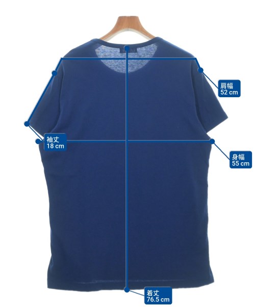 yohji yamamoto POUR HOMME（ヨウジヤマモトプールオム）Tシャツ・カットソー 青 サイズ:3(M位) メンズ/2200616580080