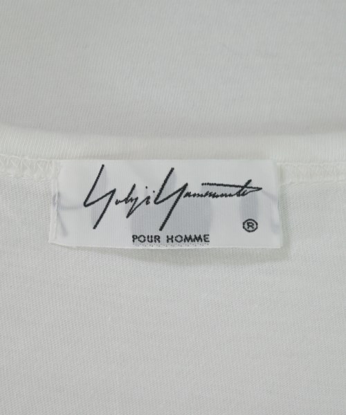 yohji yamamoto POUR HOMME（ヨウジヤマモトプールオム）Tシャツ・カットソー 白 サイズ:3(M位) メンズ/2200616580110