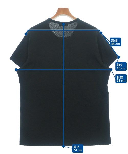 yohji yamamoto POUR HOMME（ヨウジヤマモトプールオム）Tシャツ・カットソー 黒 サイズ:3(M位) メンズ/2200616580141