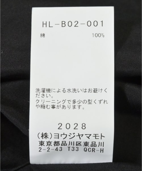 yohji yamamoto POUR HOMME（ヨウジヤマモトプールオム）カジュアルシャツ 黒 サイズ:2(S位) メンズ/2200616432020