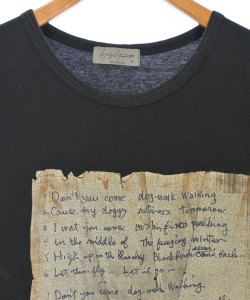 yohji yamamoto POUR HOMME（ヨウジヤマモトプールオム）Tシャツ・カットソー 黒 サイズ:3(M位) メンズ/2200617492054
