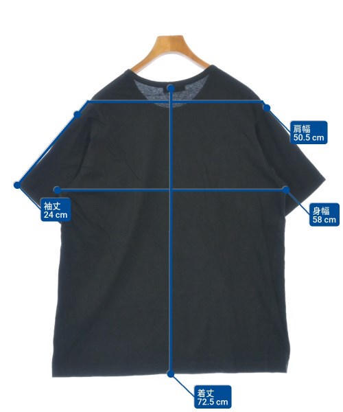 yohji yamamoto POUR HOMME（ヨウジヤマモトプールオム）Tシャツ・カットソー 黒 サイズ:3(M位) メンズ/2200617492054