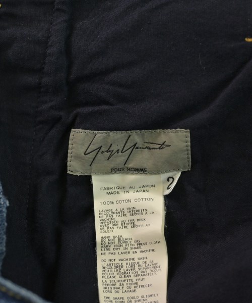 yohji yamamoto POUR HOMME（ヨウジヤマモトプールオム）デニムパンツ 紺 サイズ:2(S位) メンズ/2200611829078