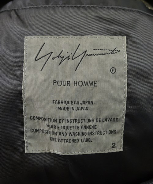 yohji yamamoto POUR HOMME（ヨウジヤマモトプールオム）チェスターコート グレー サイズ:2(S位) メンズ/2200617628040