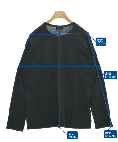 yohji yamamoto POUR HOMME（ヨウジヤマモトプールオム）Tシャツ・カットソー 黒 サイズ:3(M位) メンズ/2200619212094