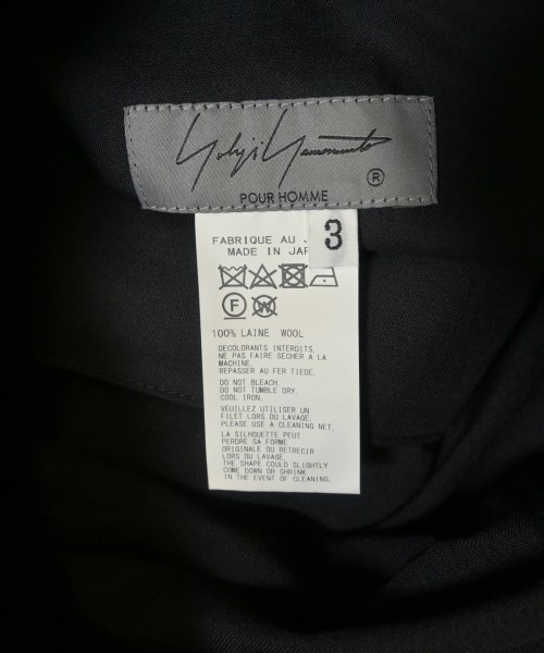 yohji yamamoto POUR HOMME（ヨウジヤマモトプールオム）その他 黒 サイズ:3(M位) メンズ/2200619401061