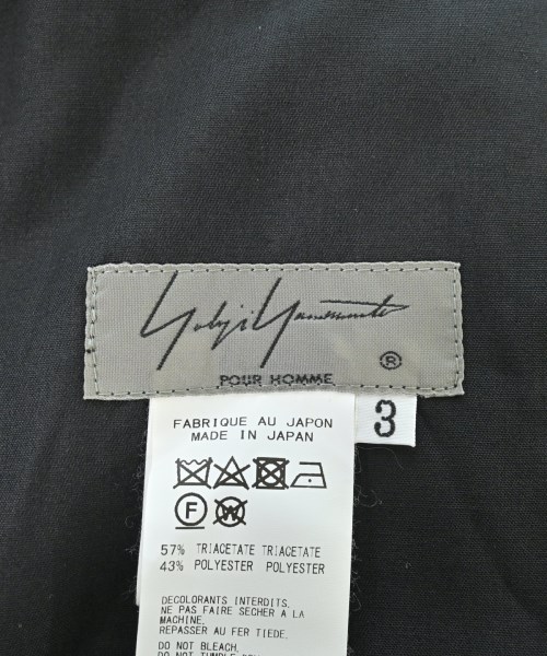 yohji yamamoto POUR HOMME（ヨウジヤマモトプールオム）その他 黒 サイズ:3(M位) メンズ/2200607392098