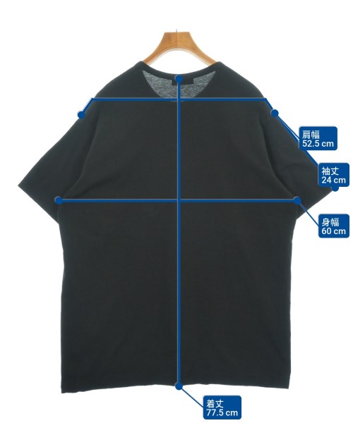 yohji yamamoto POUR HOMME（ヨウジヤマモトプールオム）Tシャツ・カットソー 黒 サイズ:3(M位) メンズ/2200620183024