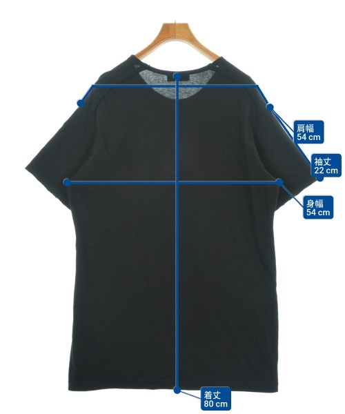 yohji yamamoto POUR HOMME（ヨウジヤマモトプールオム）Tシャツ・カットソー 黒 サイズ:3(M位) メンズ/2200620183031