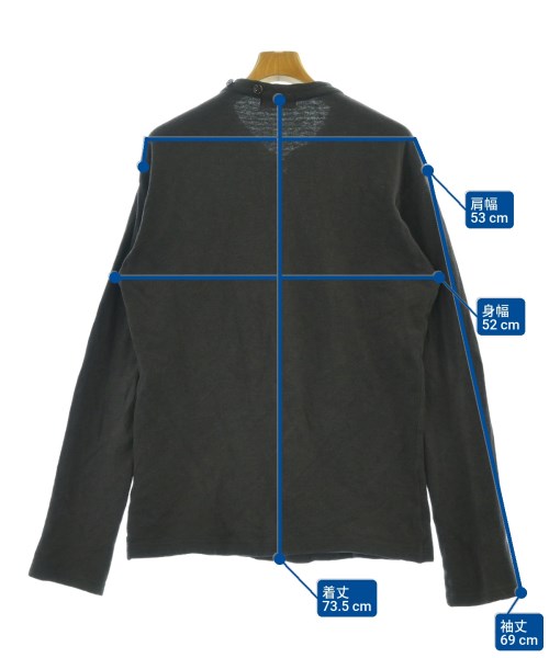 yohji yamamoto POUR HOMME（ヨウジヤマモトプールオム）Tシャツ・カットソー グレー サイズ:3(M位) メンズ/2200620477024