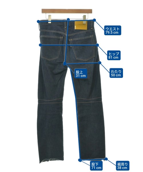 yohji yamamoto POUR HOMME（ヨウジヤマモトプールオム）デニムパンツ 紺 サイズ:2(S位) メンズ/2200620593014