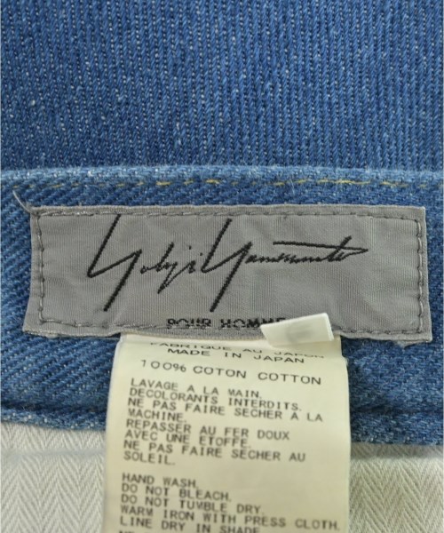 yohji yamamoto POUR HOMME（ヨウジヤマモトプールオム）デニムパンツ 青 サイズ:2(S位) メンズ/2200620593021