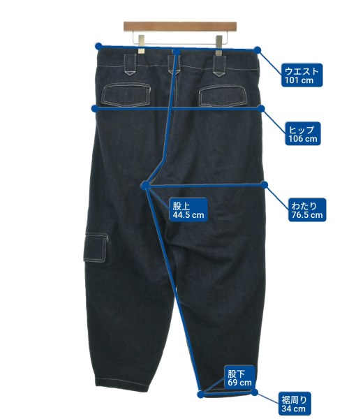 yohji yamamoto POUR HOMME（ヨウジヤマモトプールオム）デニムパンツ 紺 サイズ:1(XS位) メンズ/2200620954020