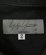 yohji yamamoto POUR HOMME（ヨウジヤマモトプールオム）カジュアルシャツ 黒 サイズ:2(S位) メンズ/2200620999052