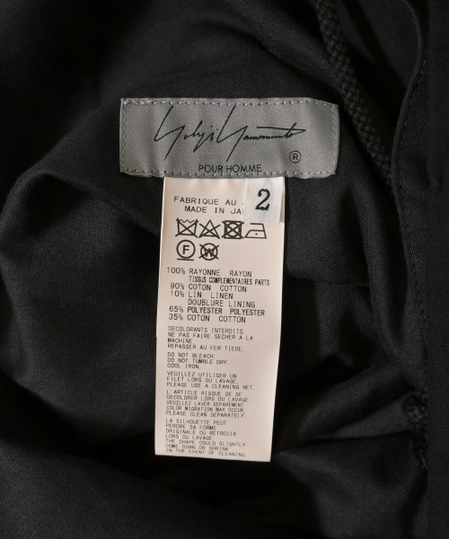 yohji yamamoto POUR HOMME（ヨウジヤマモトプールオム）その他 黒 サイズ:2(S位) メンズ/2200612570290