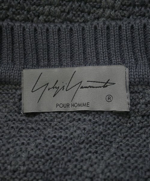 yohji yamamoto POUR HOMME（ヨウジヤマモトプールオム）ニット・セーター グレー サイズ:3(M位) メンズ/2200599198111
