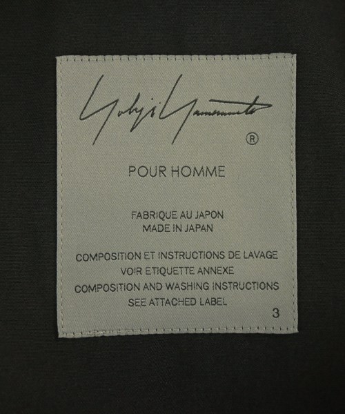 yohji yamamoto POUR HOMME（ヨウジヤマモトプールオム）ジャケット 黒 サイズ:3(M位) メンズ/2200606094054