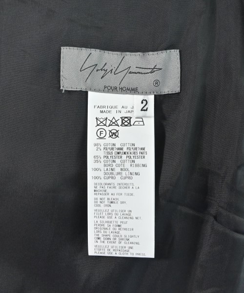 yohji yamamoto POUR HOMME（ヨウジヤマモトプールオム）その他 黒 サイズ:2(S位) メンズ/2200606543095