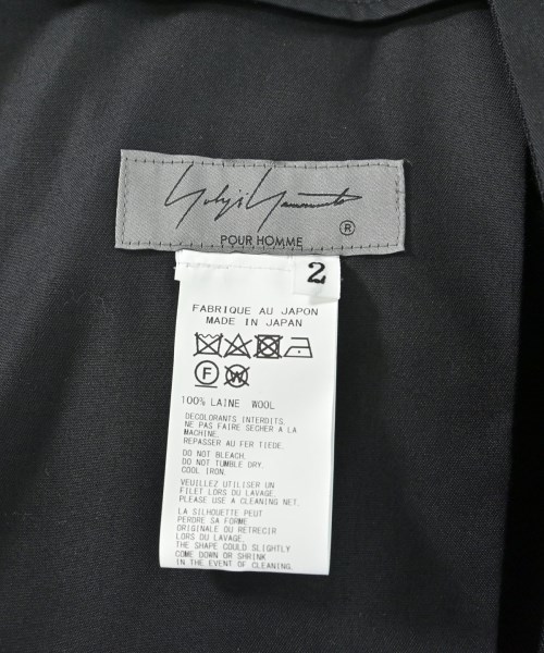 yohji yamamoto POUR HOMME（ヨウジヤマモトプールオム）その他 黒 サイズ:2(S位) メンズ/2200606543101