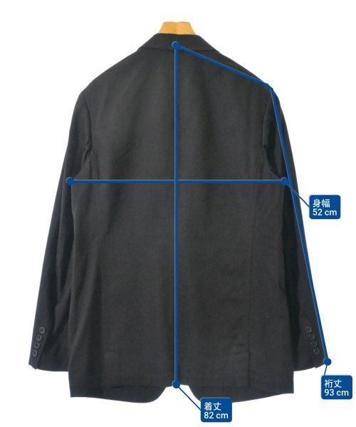 yohji yamamoto POUR HOMME（ヨウジヤマモトプールオム）カジュアルジャケット 黒 サイズ:3(M位) メンズ/2200607644012