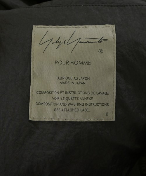yohji yamamoto POUR HOMME（ヨウジヤマモトプールオム）ミリタリーブルゾン 黒 サイズ:2(S位) メンズ/2200608212012