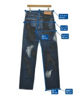 yohji yamamoto POUR HOMME（ヨウジヤマモトプールオム）デニムパンツ 青 サイズ:1(XS位) メンズ/2200606165327