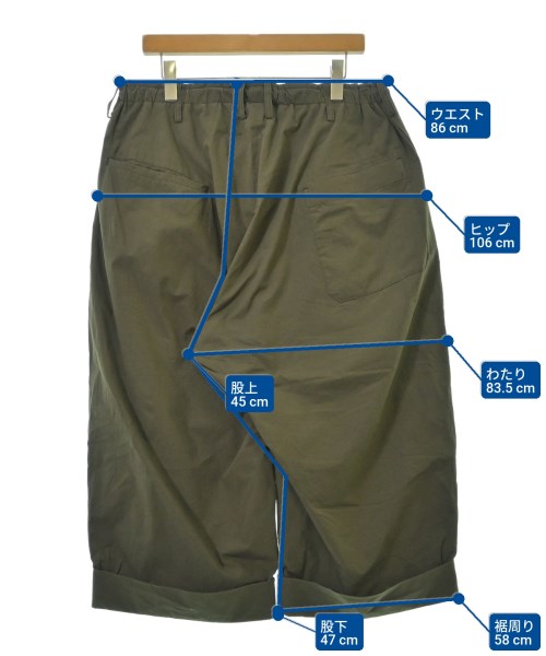 yohji yamamoto POUR HOMME（ヨウジヤマモトプールオム）カーゴパンツ カーキ サイズ:3(M位) メンズ/2200608869070