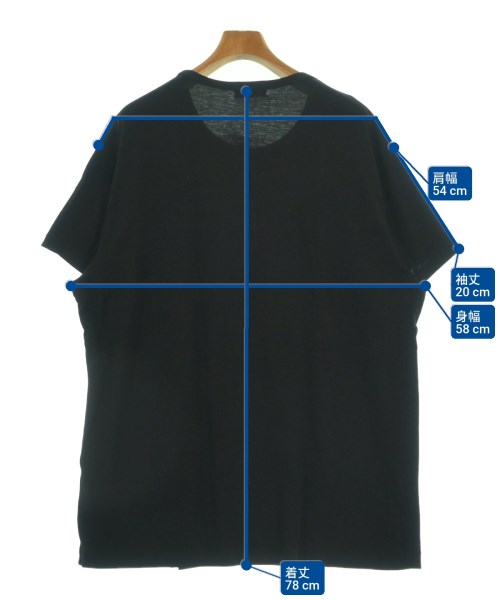 yohji yamamoto POUR HOMME（ヨウジヤマモトプールオム）Tシャツ・カットソー 黒 サイズ:3(M位) メンズ/2200609335048