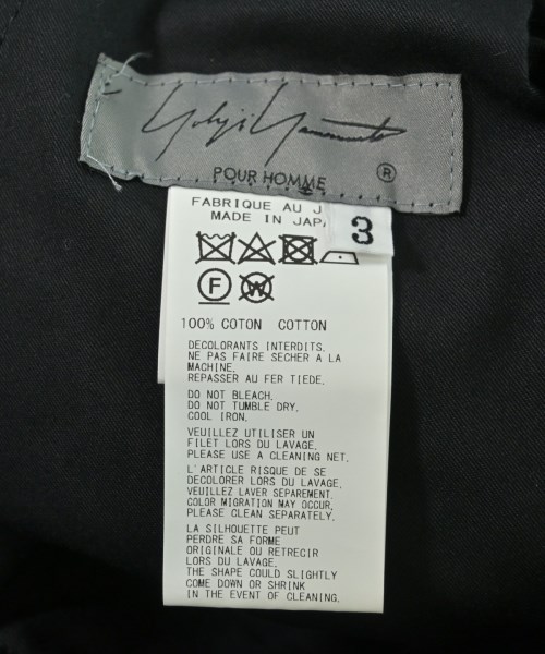 yohji yamamoto POUR HOMME（ヨウジヤマモトプールオム）その他 黒 サイズ:3(M位) メンズ/2200672856082