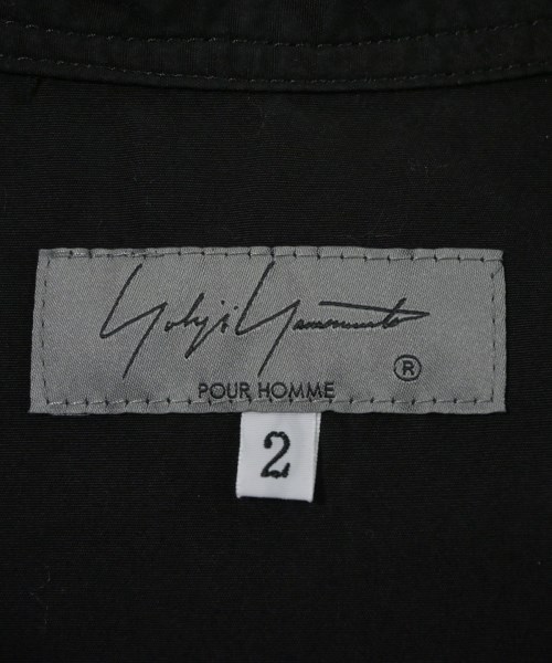 yohji yamamoto POUR HOMME（ヨウジヤマモトプールオム）カジュアルシャツ 黒 サイズ:2(S位) メンズ/2200673555014