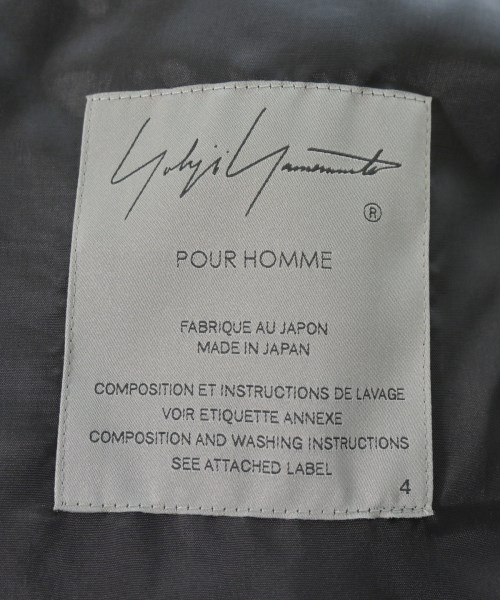 yohji yamamoto POUR HOMME（ヨウジヤマモトプールオム）カジュアルジャケット 黒 サイズ:4(L位) メンズ/2200674023017