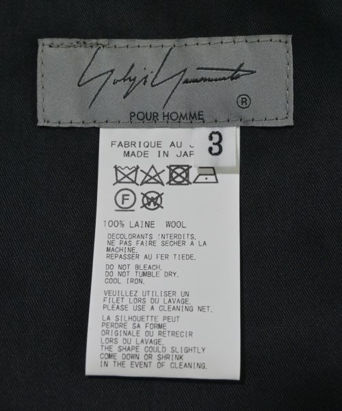 yohji yamamoto POUR HOMME（ヨウジヤマモトプールオム）その他 黒 サイズ:3(M位) メンズ/2200674023024