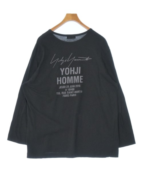 yohji yamamoto POUR HOMME（ヨウジヤマモトプールオム）Tシャツ・カットソー 黒 サイズ:3(M位) メンズ/2200674365063