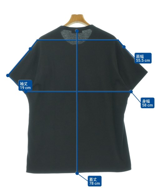 yohji yamamoto POUR HOMME（ヨウジヤマモトプールオム）Tシャツ・カットソー 黒 サイズ:3(M位) メンズ/2200674576025