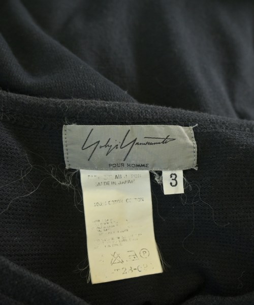 yohji yamamoto POUR HOMME（ヨウジヤマモトプールオム）Tシャツ・カットソー 黒 サイズ:3(M位) メンズ/2200674576049
