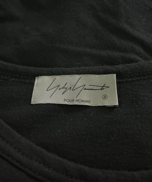 yohji yamamoto POUR HOMME（ヨウジヤマモトプールオム）Tシャツ・カットソー 黒 サイズ:3(M位) メンズ/2200674576056