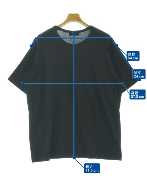 yohji yamamoto POUR HOMME（ヨウジヤマモトプールオム）Tシャツ・カットソー 黒 サイズ:3(M位) メンズ/2200674576056