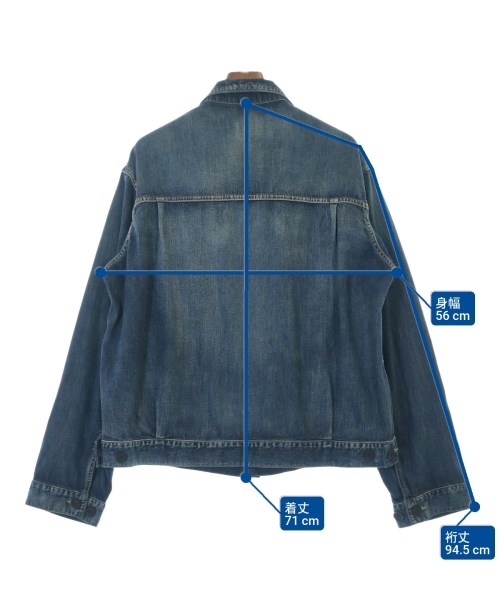 yohji yamamoto POUR HOMME（ヨウジヤマモトプールオム）デニムジャケット 青 サイズ:3(M位) メンズ/2200674655072