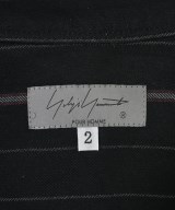 yohji yamamoto POUR HOMME（ヨウジヤマモトプールオム）カジュアルシャツ 黒 サイズ:2(S位) メンズ/2200674655089