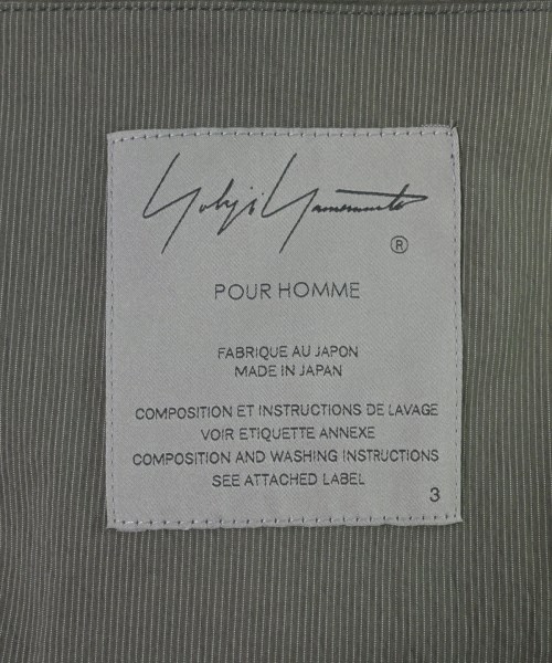 yohji yamamoto POUR HOMME（ヨウジヤマモトプールオム）その他 カーキ サイズ:3(M位) メンズ/2200670602117