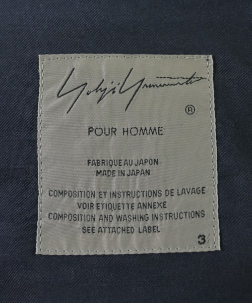 yohji yamamoto POUR HOMME（ヨウジヤマモトプールオム）カジュアルシャツ 黒 サイズ:3(M位) メンズ/2200670602124