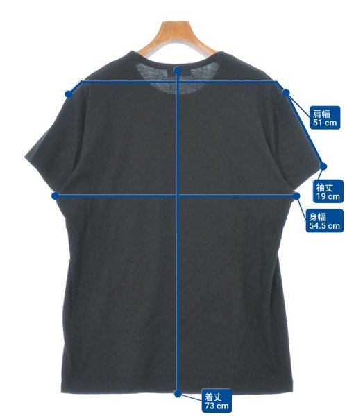 yohji yamamoto POUR HOMME（ヨウジヤマモトプールオム）Tシャツ・カットソー 黒 サイズ:3(M位) メンズ/2200675470063